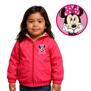 Casaco Blusa de Frio Infantil Inverno Jaqueta Forrada Minnie em Oferta na Shopee