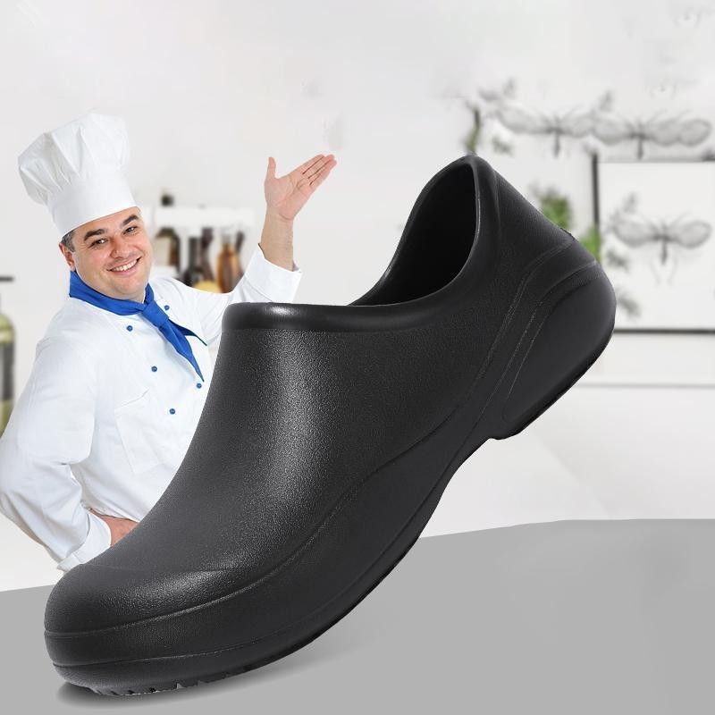 Babuche Cozinheira Profissional Hospitalar Fechado Cozinheiro Uniforme EPI Sapato Confortável