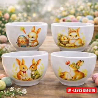 KIT CUMBUCA DECORADA DE PORCELANA TEMA -PASCOA 440 ML -BOWL-⭐-AD1 em Oferta na Shopee