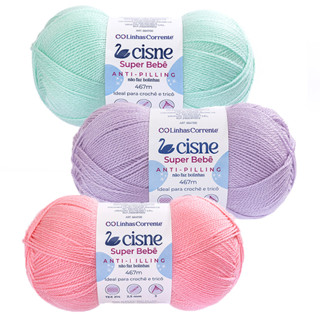 Fio Lã Cisne Super Bebê Anti-pilling 100g em Oferta na Shopee