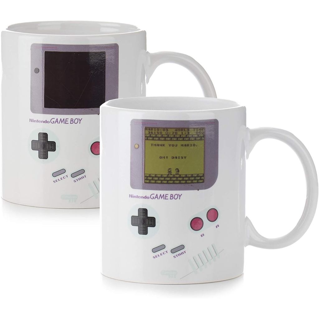 Caneca de Café Termossensível Paladone Gameboy - Presente para Gamers, Nerds, Fãs de Nintendo Mario, Homens e Entusiasta