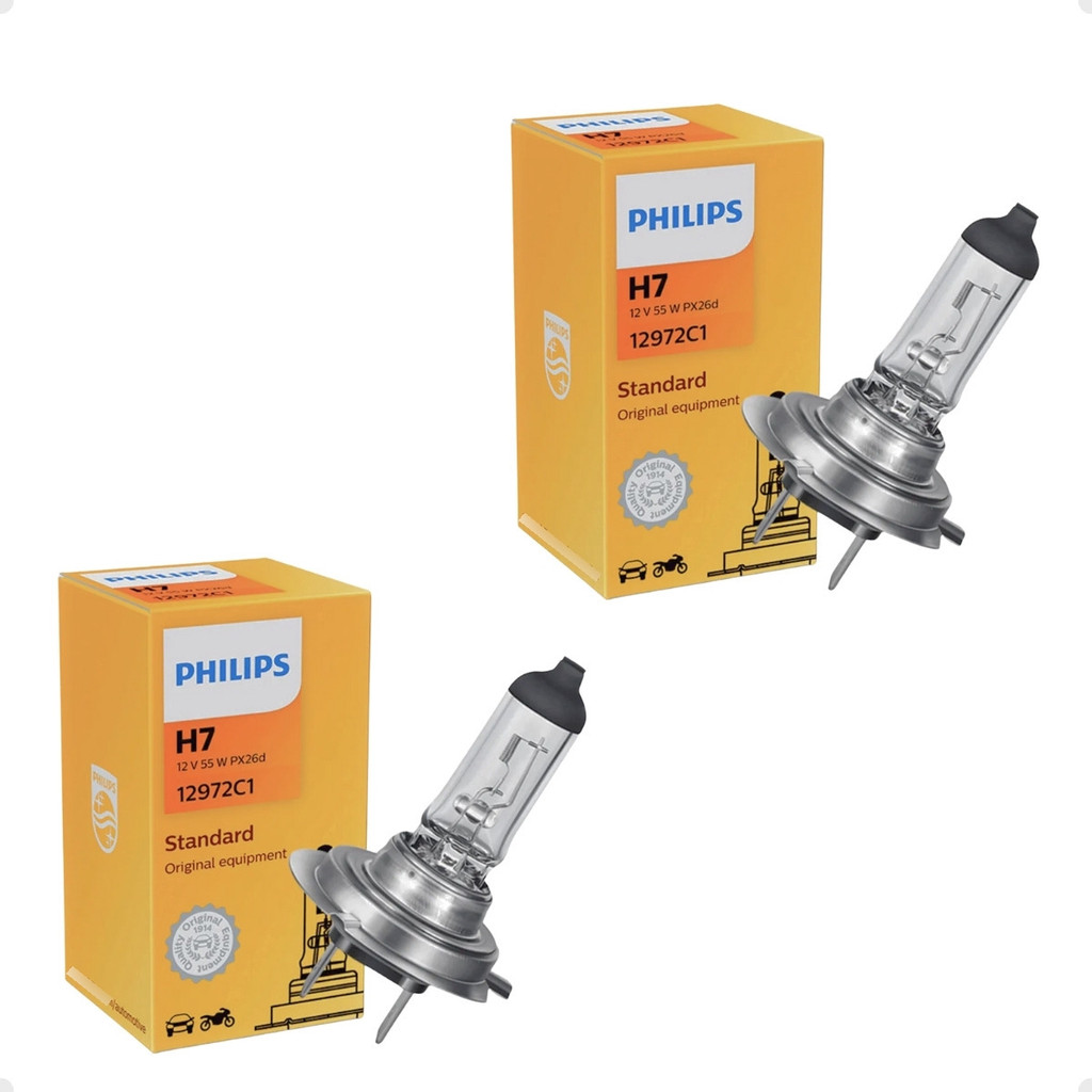 Par Lâmpada H7 Philips 12v 55w Standard Original