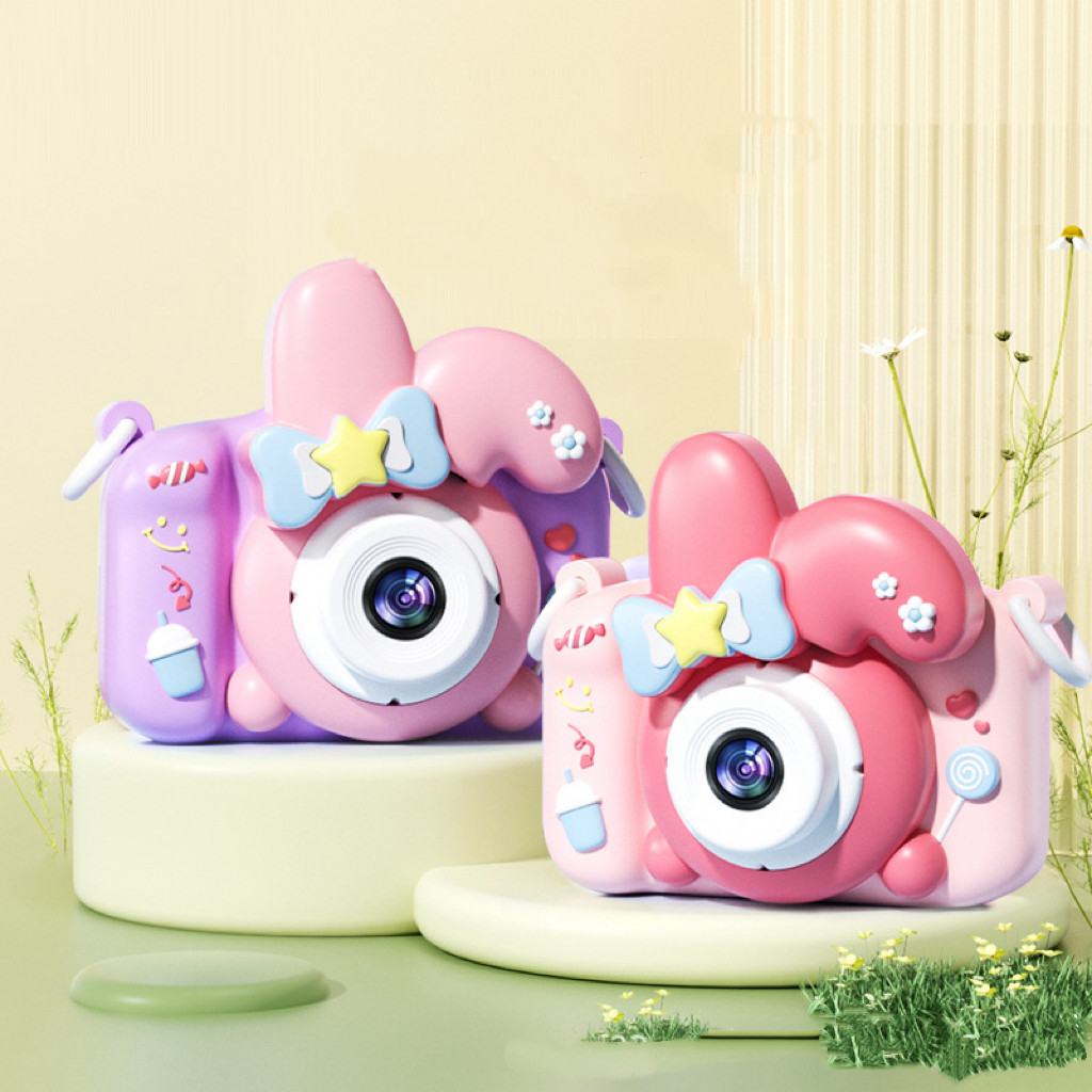 Câmera Infantil Melody HD Com Frontal Dupla E Traseira , Mini Recarregável Função De Foto Jogo