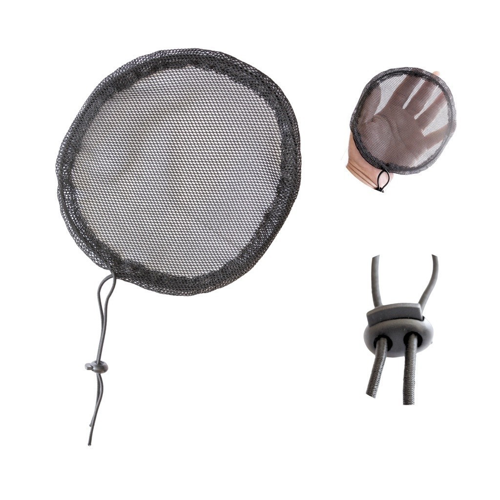 Touca para Rabo de Cavalo ou Coque Touca Redonda Preta com Regulagem