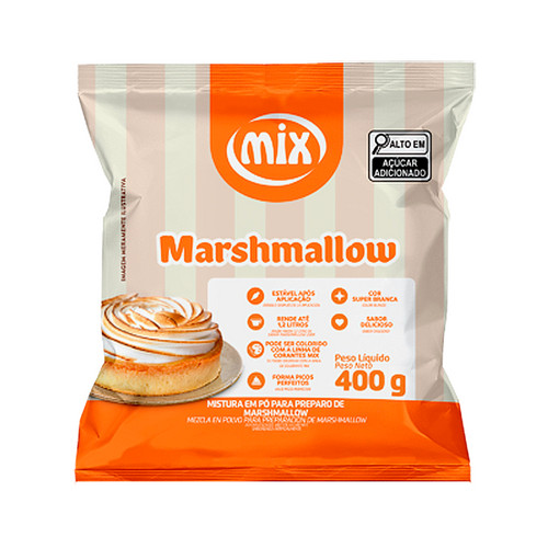 Mistura em Pó Para Preparo de Marshmallow 400g