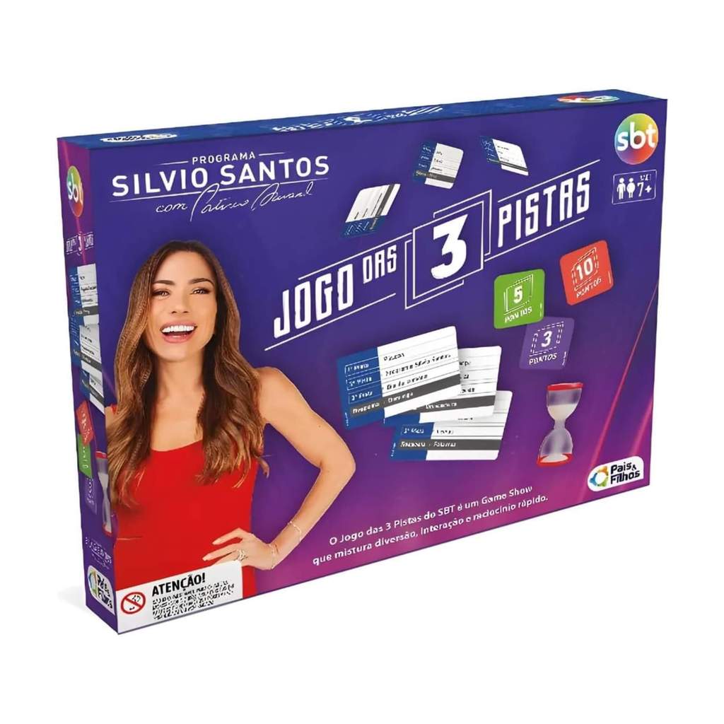 Jogo das 3 Pistas - Diversão, Interação e Raciocínio Rápido Pais e Filhos - 793389-1