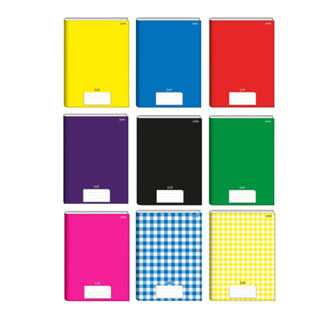 Kit com 5 ou 10 Cadernos Brochurao Grande 96 Folhas Jandaia Stiff em Oferta na Shopee