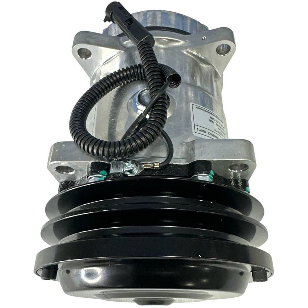 COMPRESSOR ORIGINAL CEMAK 7H15 MAQUINA CASE / NEW HOLLAND 8 ORELHA CANAL 2A SAIDA 12/12 12V
