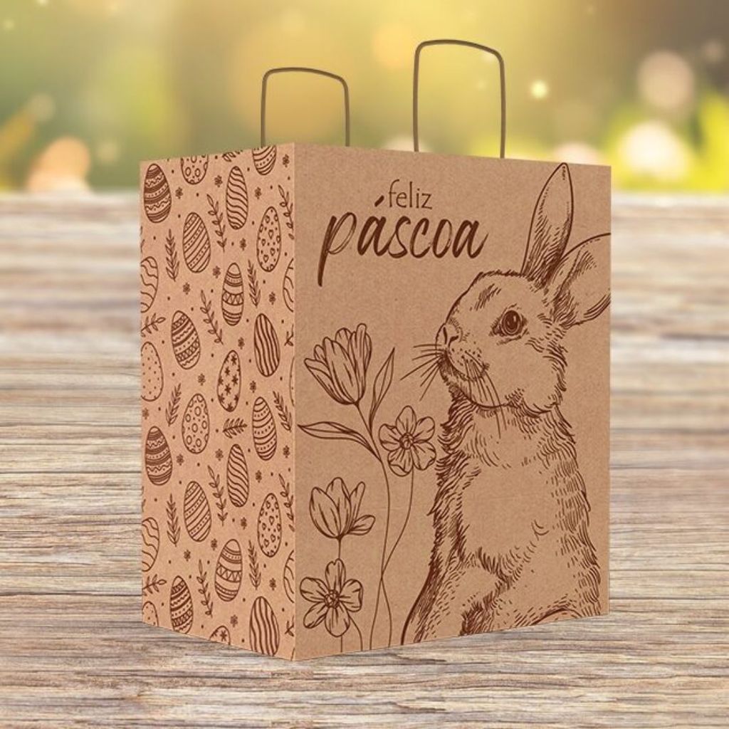 20 SACOLA PÁSCOA G 28X18X32 - PASCOA ENCANTOS ( IDEIA PÁSCOA 2026 )