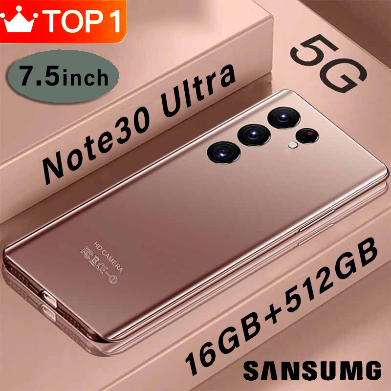 Note30 Ultra smartphone 7.5 Polegadas Em Tela Cheia RAM 16GB/512GB flash Cartão Duplo 5G em Oferta na Shopee