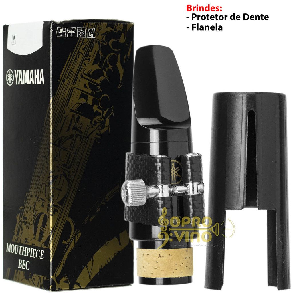 Kit Boquilha Clarone Alto Mib Original Yamaha 4C Linha Standard Séries + Brinde