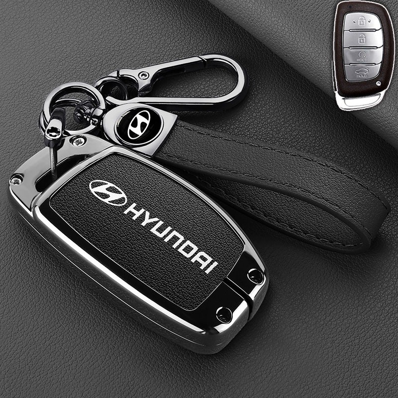Capa De Proteção Para Chave De Carro , Couro Hyundai Sonata Elantra Tucson ix25 Creta ix35