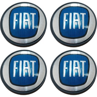 Kit Jogo 4 Calotinhas Miolo Centro de Roda Fiat Azul 55mm Roda de Liga Leve em Oferta na Shopee