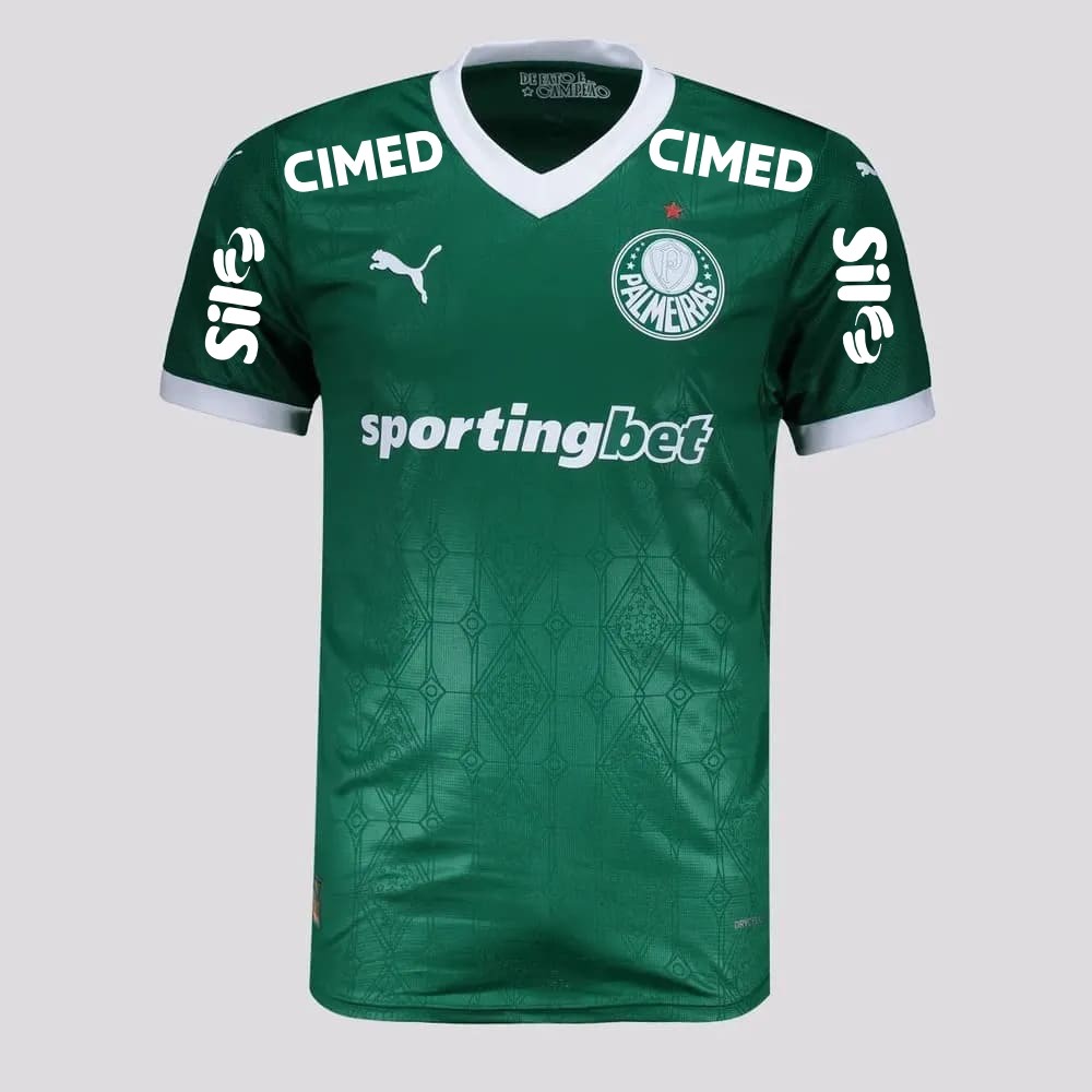 Camisa Palmeiras I Puma 25/26 Jogador C/Patrocínio Verde