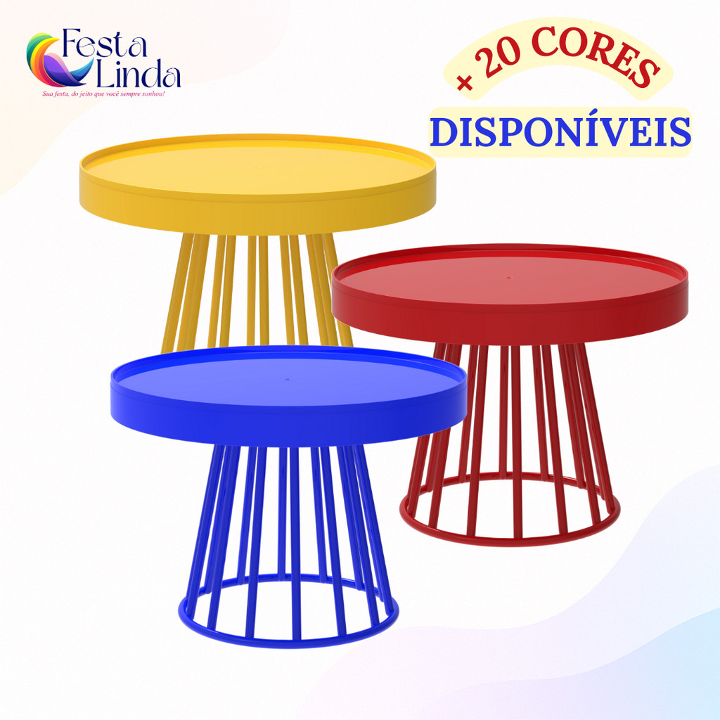 Boleira Roma 23cm para Festa e Decoração – Base com Design Moderno – Festplastik em Oferta na Shopee