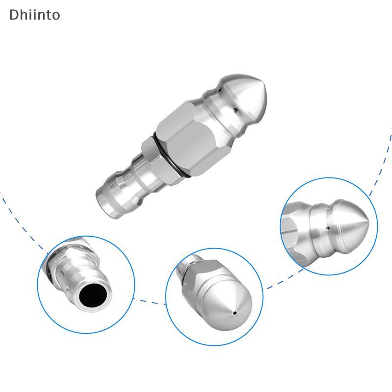 [Dhiint] Bocal De Jato De Esgoto Para Lavadora De Pressão Aço Inoxidável Limpeza De Ralos Conector Qui De 1/4 " 5000 PSI