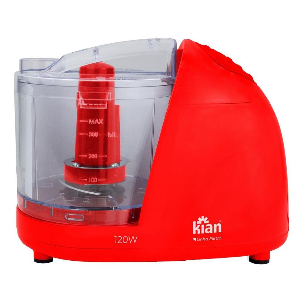Processador de Alimentos Mini Eletrico Turbo 120w Vermelho 127v Kian em Oferta na Shopee