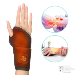 Munhequeira Ortopédica Elétrica USB com Aquecimento Infravermelho para Alívio de Dor no Pulso, Tendinite e Artrite