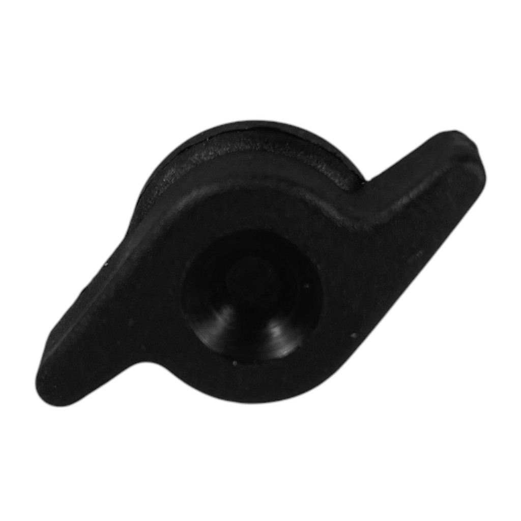 2x Manípulo Borboleta Parafuso Rosca Macho 1/4 x 1/2 Preto