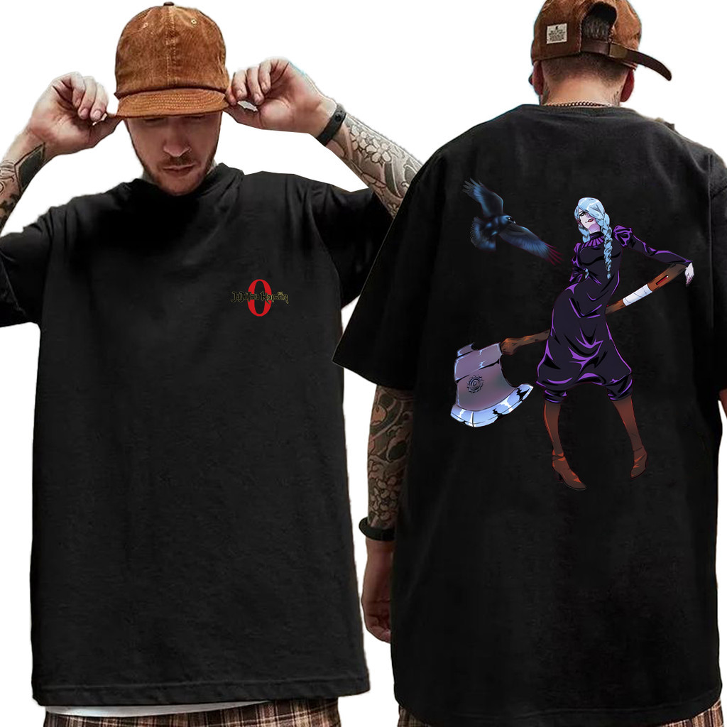 Camisa Mei Mei Feiticeira Jujutsu Kaisen Anime Camiseta Oversized Algodão