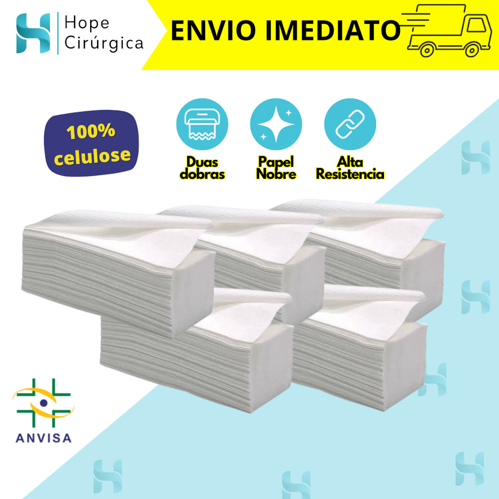 Papel Toalha Interfolha Branco Premium 20x20 em Oferta na Shopee