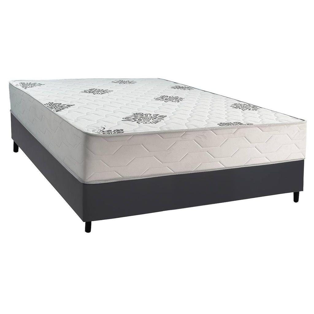 Cama Box Casal + Colchão Ortopédico Inovaflex Comfort Premium 138x188 em Oferta na Shopee