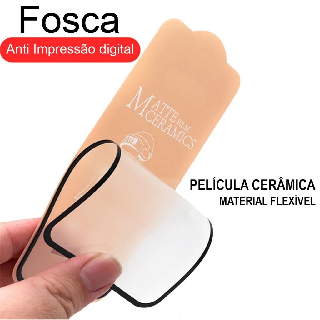 Oferta: Película Cerâmica Fosca Proteção Tela iPhone X XS 11 12 13 14 15 16 Pro Max Premium