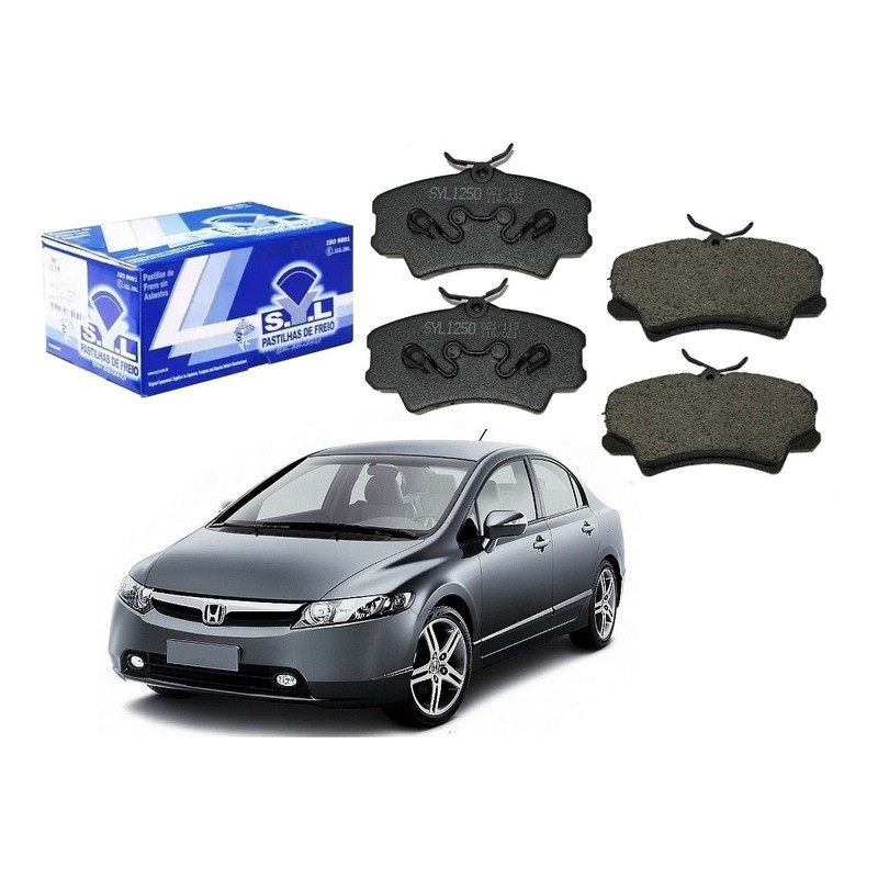 Pastilha Freio Dianteira Syl New Civic 1.8 2006 A 2011