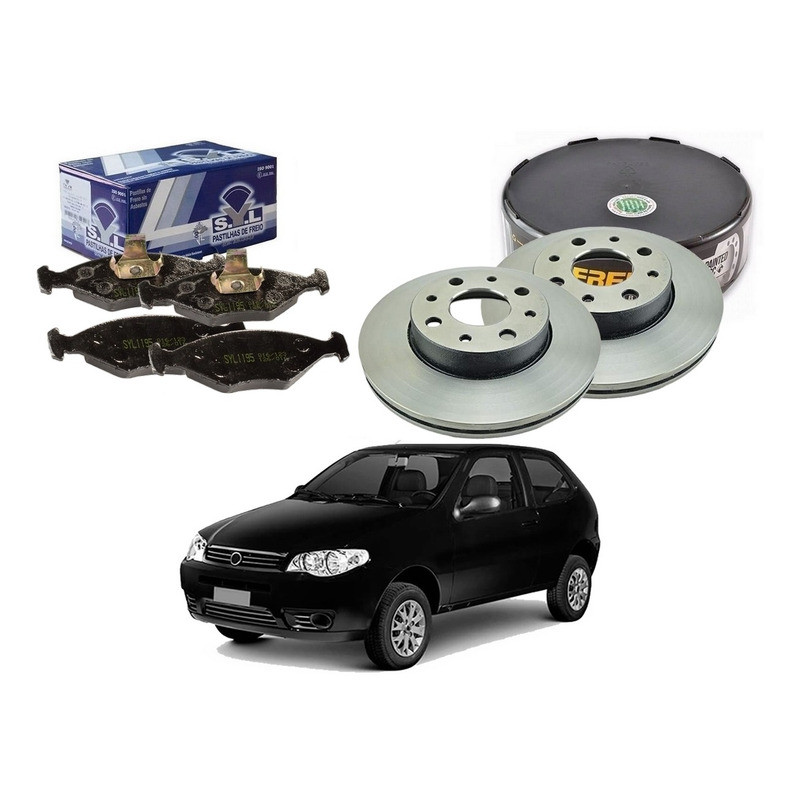 Disco Pastilha Dianteiro Palio 1.0 1.4 2005 A 2009 em Oferta na Shopee