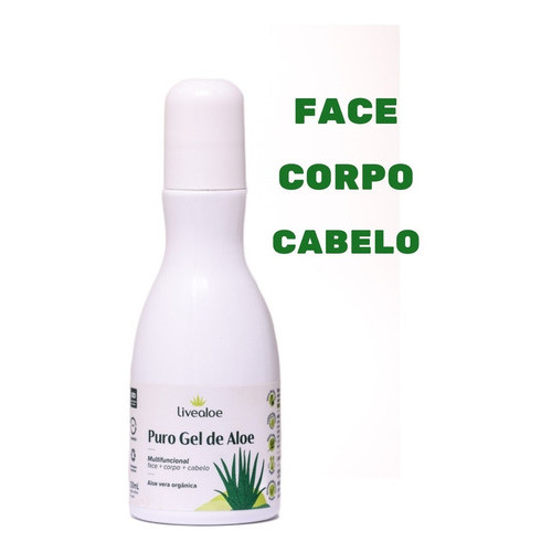 Puro Gel Aloe Vera Babosa 120ml Livealoe Rosto Cabelo Corpo Neutra em Oferta na Shopee