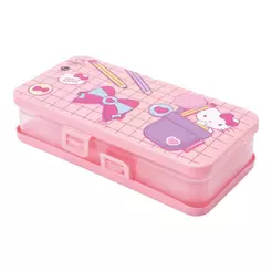 Organizador Hello Kitty Duplo Multiuso Porta Treco Plasútil