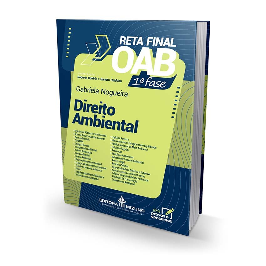 Direito Ambiental - Reta Final OAB – 1ª fase | Livro Exame da OAB Concurso Prova 2026 em Oferta na Shopee