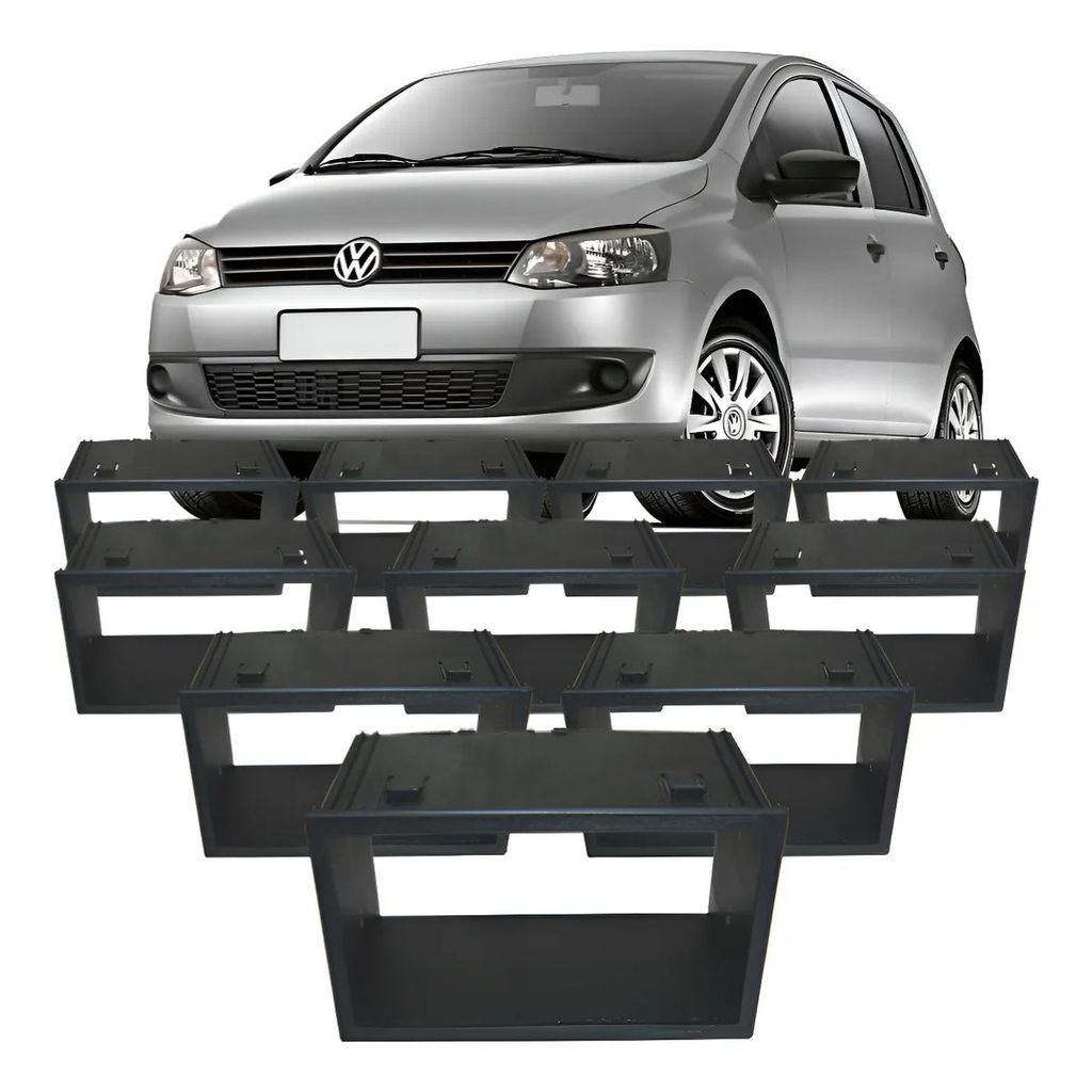 15 Moldura Dvd 2 Din Fox Polo Golf Bora Ecosport Fiesta 2din (Padrão Japonês)