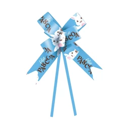 Laço Fácil - Páscoa Felicita Azul - 10 unidades - Cromus - Rizzo