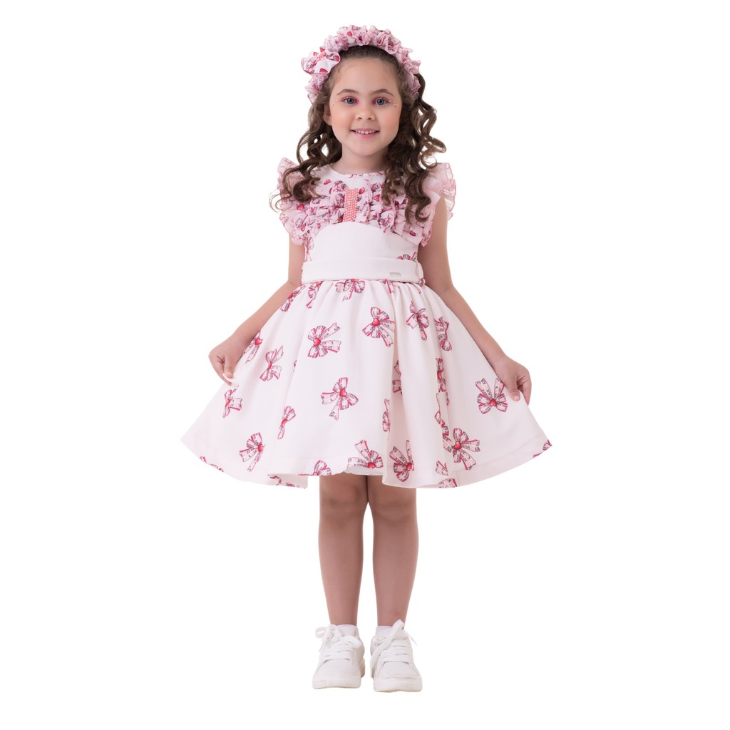 Vestido Laços de Encanto - Estampa Exclusiva Kukixo