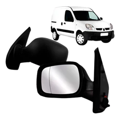 Par Retrovisor Kangoo 2003 A 2015 Com Controle LenteAsférica