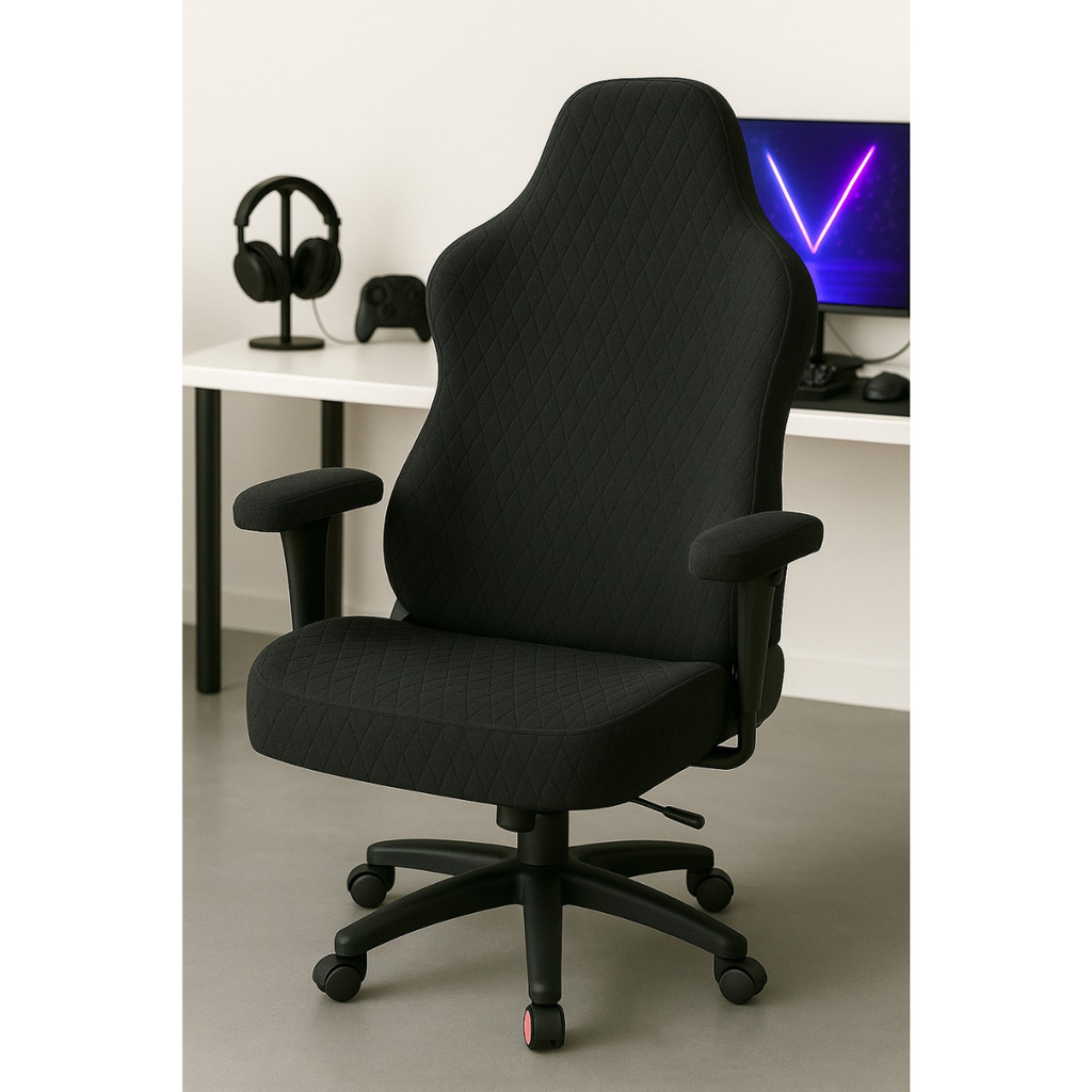 Imagem Capa para Cadeira Gamer Luxo Matelada Malha 100% Poliéster Conforto, Proteção e Estilo Premium