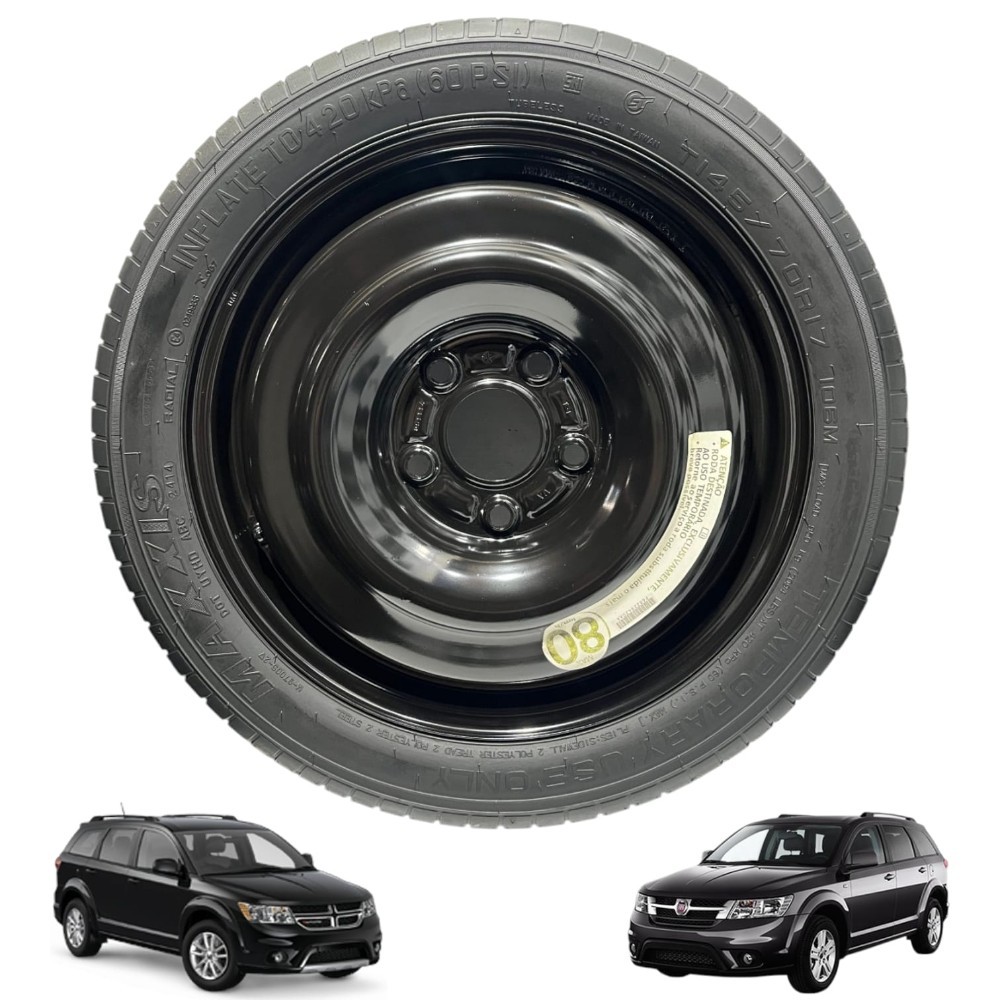 Estepe Roda Pneu Fino Aro TI45/70 R 17 Journey Freemont