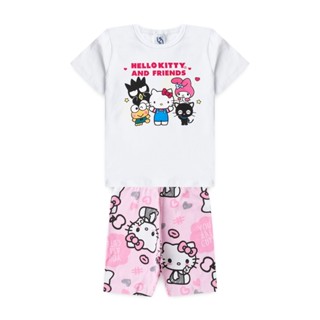 Conjunto Feminino Infantil Registrando Momentos - Hello Kitty em Oferta na Shopee