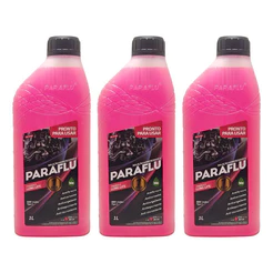 03 Aditivos Radiador Paraflu Pronto P/ Uso Bio Orgânico Rosa Rosa