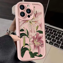 Capinha Capa Para Samsung A03 A04 A05 A12 A13 A15 A23 A32 A35 A50 A52 A71 A72 Silicone À Prova de Choque lírio flor