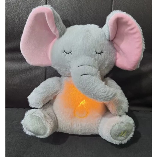 Pelúcia Elefante Que Respira Com Som e Luz Anti Ansiedade em Oferta na Shopee