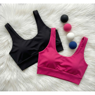 Kit 2 Tops Cropped Fitness Sem Bojo Cós Largo Treino Casual Academia Preto Branco Azul Rosa