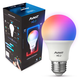 Kit 1 a 5 Lampada Led Pera Smart Inteligente Wi-fi 2.4 GHz 10w RGB Colorido E27  Neo Avant em Oferta na Shopee