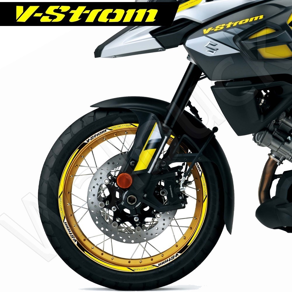 Para V-Strom DL 650 SX 250 dl1000 1050 Xtreflexivo Roda Adesivo Aro Decalque Hub Listra Fita Acessório Adequado 19 " 17 