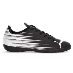 Chuteira Puma Futsal Attacanto II IT BDP Preto e Branco - Masculino