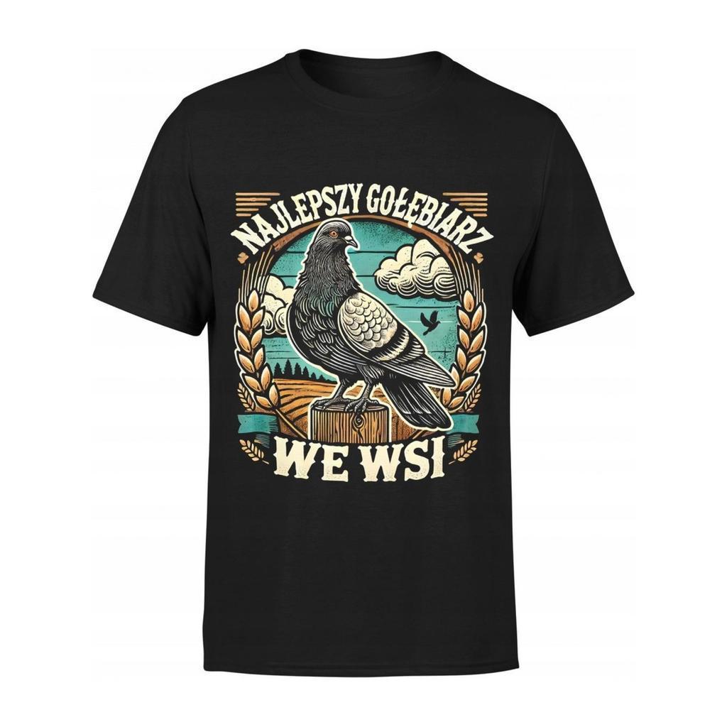 T-SHIRT DE HOMEM PáSSAROS PRESENTE PARA UM PIGEON FANCY O MELHOR PIGEON FANCY NO VILAREJO S
