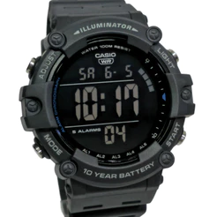 Relógio Casio Digital Standard Masculino Cinza AE-1500WH-8BVDF