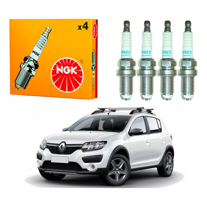 Jogo Velas Ngk Sandero Stepway 1.6 8v 2014 A 2017 em Oferta na Shopee