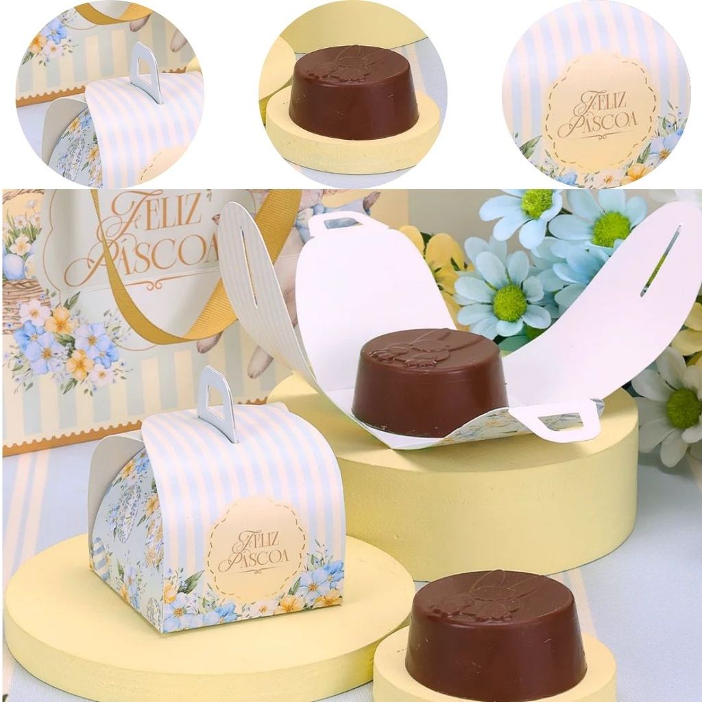 10 EMBALAGEM PÃO DE MEL PÁSCOA 7X7X8CM AMANHECER 5744 ( PASCOA JANGO 2026 ) em Oferta na Shopee
